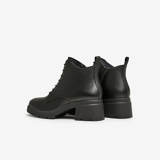 Heshe (Tata) Winter Mall gleich vielseitig Cowide Casual Martin Boots Frauenstiefel Neu 7BU53DD3 Schwarz (Single) 34