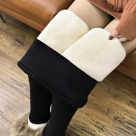 Duolingshier thickened velvet autumn and winter large size loose pants mother's pants high waist middle-aged and elderly women's pants black black winter gold velvet 2XL 120-135Jin Jin is equal to 0.5 kg