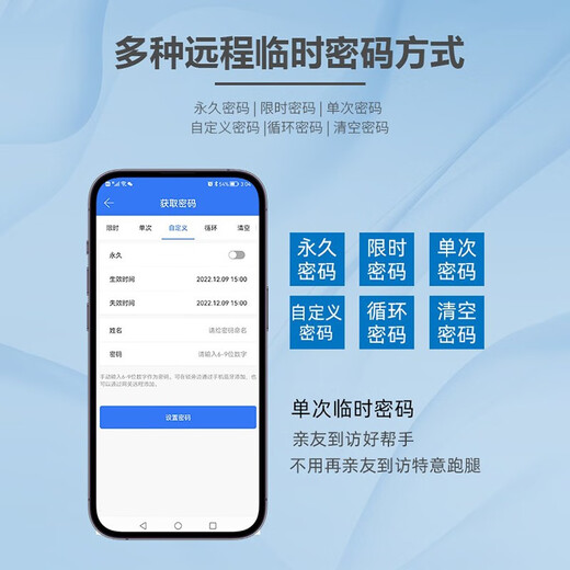 Singea思歌庭院户外双面防水指纹锁别墅大门双开密码锁门禁遥控智能门锁 C728E-青春灰 单面 包安装