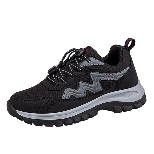 
WVNE elderly sports shoes for spring and autumn middle-aged and elderly walking shoes for men, anti-slip soft sole old Beijing cloth shoes for men, dad shoes 9207 black men 42