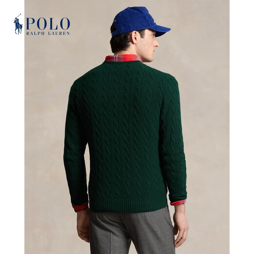 Polo Ralph Lauren Men and women's classic standard version of cobble knitted sweater RL15909 300-green M large