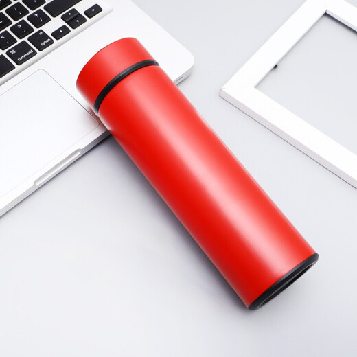 红铁普304不锈钢直身保温杯便携车载办公节日礼品水杯子可定制定做 银色-可刻字 500ml 500ml