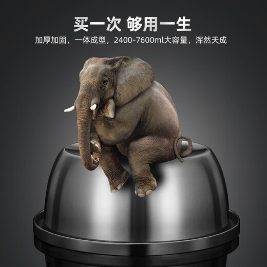 Newair food-grade 304 stainless steel thickened household kitchen egg-beating and rice-washing drain basin sink set thickened 304 stainless steel 22CM/basin + lid