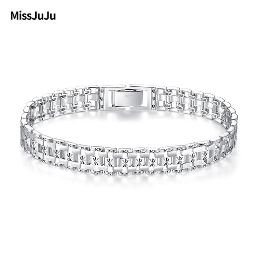 Miss JuJu domineering platinum bracelet men's pt950 platinum bracelet men's retro cross carving wide watch strap thick (customized) 52-54g length 17-23cm width 15mm