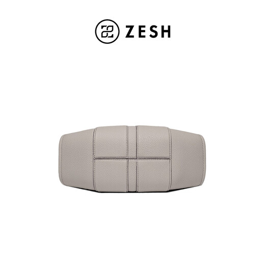 ZESH/泽尚 云襟中号hobo包手拎包通勤斜挎包单肩包女 瓷器灰
