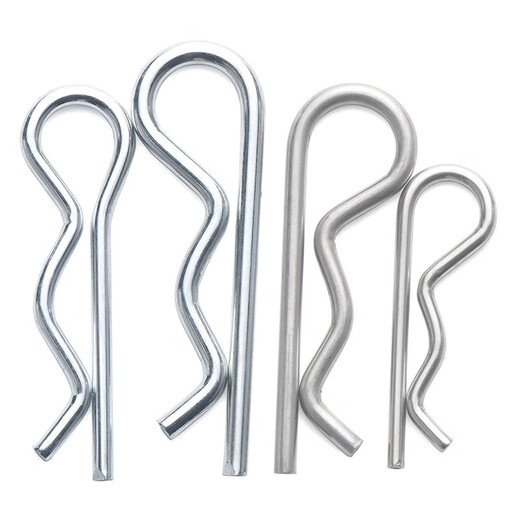 Jinggong B-type pin R-type pin elastic split pin stainless steel wave pin R-shaped pin bayonet hairpin lock pin 6 110 (5 pieces) B type spring steel