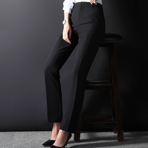 DGPZ Pantalon formel pour femmes pantalon de costume de style coréen pour affaires pantalon consécutif décontracté de pantalon de travail décontracté.
