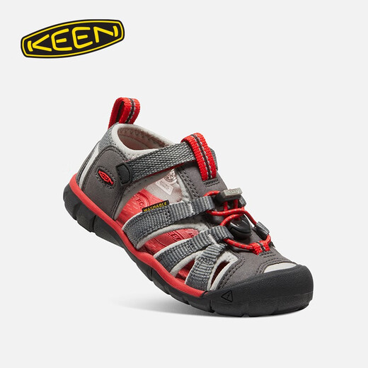 KEEN official SEACAMP II CNX children's protective toe sandals, river shoes, magnet gray/smoky rain color-1022970 31, take half a size up/one size up