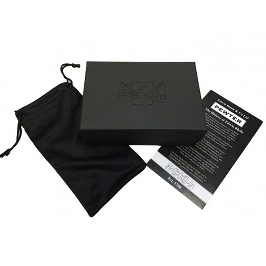 Edwin Blyde British imported tin hip flask, portable flat hip flask, outdoor camping men's European style British style, capacity about 90ml