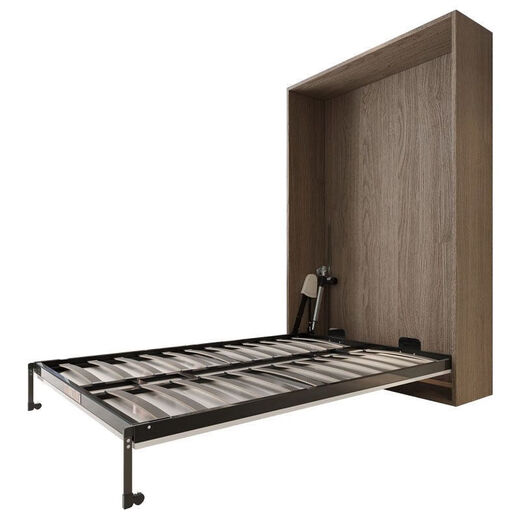 Das moderne einfache unsichtbare Bett kann abgesenkt und verstecktes unsichtbares Bett mit mehreren Funktionen versteckt an der Wand versteckt werden. Neues Doppelklappbett. Automatische (gedrehte) Hardware -Bettrahmen 1,35 Meter * 1,9 Meter