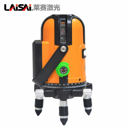莱赛激光水平仪5线蓝绿光红外线高亮室外打点抹灰686LSG649SPD增强点 【5线单电池】强绿光金属底座