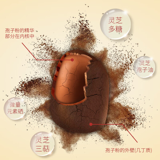 鹿额娘年货礼盒 长白山有机灵芝孢子粉头道孢子粉年货礼盒送长辈父母 精美铁盒装两罐送礼袋共500克