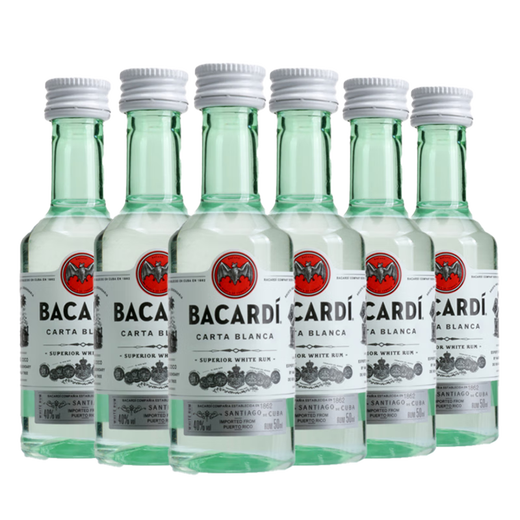 Alter Kapitän der Galle Sea Kleine Flasche ausländischer Wein, Rum, Weinbegleiter, Weinversion, Souvenir, 6 Flaschen, Bartenderwein, importierte Originalflasche, Baccarat White Rum 50ml*6