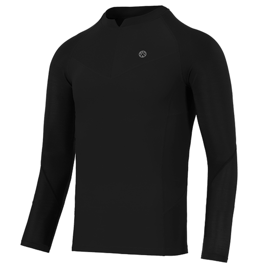 Bimax New Running Compression Long Sleeve V3 Fitness Training Sports Warm Tights Running Competition Dark Night Black Male XL