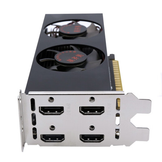 
Xingqimei 750/1050/1650 with EDID lock screen 4-screen graphics card native interface stock trading projection splicing monitoring can be used in small chassis 1050TI 4G with lock screen