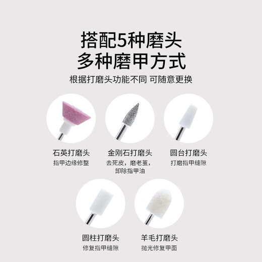 Miss Candy Home Portable Manicure Remover, Dead Skin Polishing Multi-Function Tool Manicure Polishing Pen Machine PT094