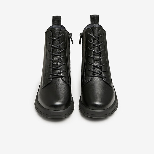 Heshe (Tata) Winter Mall gleich vielseitig Cowide Casual Martin Boots Frauenstiefel Neu 7BU53DD3 Schwarz (Single) 34