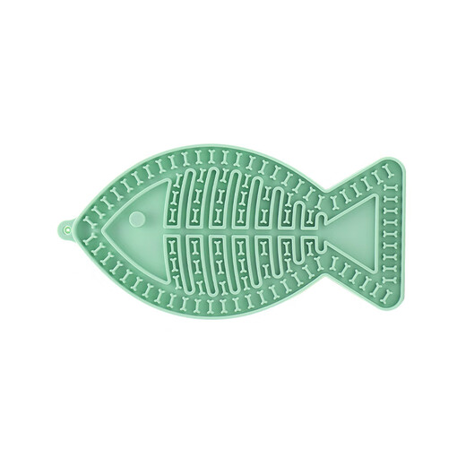 Haiyiduo pet silicone licking mat, suction cup, round dog dinner plate, anti-knockover dog licking mat, cat anti-choking slow-eating mat, licking mat, random color