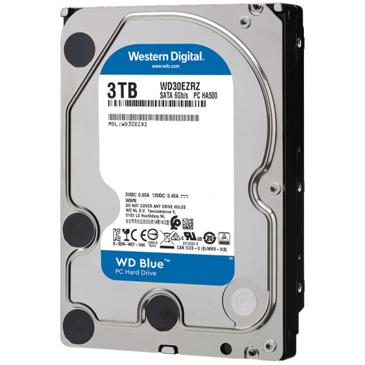 Western Digital (WD) Blue Disk 3TBSATA6Gb/s64MB Desktop Mechanical Hard Drive (WD30EZRZ)