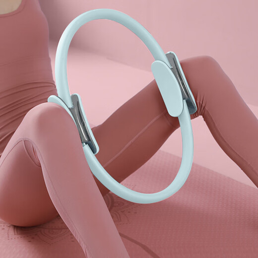 Duweck Pilates resistance circle elastic body fitness ring for middle-aged and elderly people to measure inner thighs and limbs resistance training aid blue