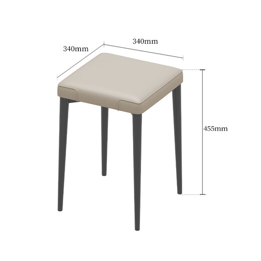 KUKA stacking stool dining stool small apartment dining chair foldable chair stool PT7171YD stacking stool-grey*2
