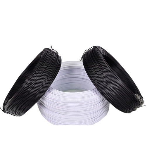 Bingyu BY-30251 Plastic coated iron wire binding wire Optical cable communication strap Black round iron core 0.7mm outer diameter 1.3 (70m)