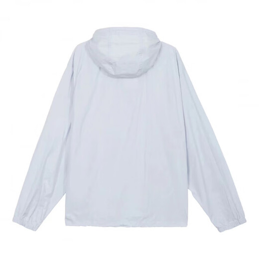 耐克（NIKE）男子户外半拉链长袖抽绳梭织连帽套头夹克 FN3893-043 浅蓝色 L/175