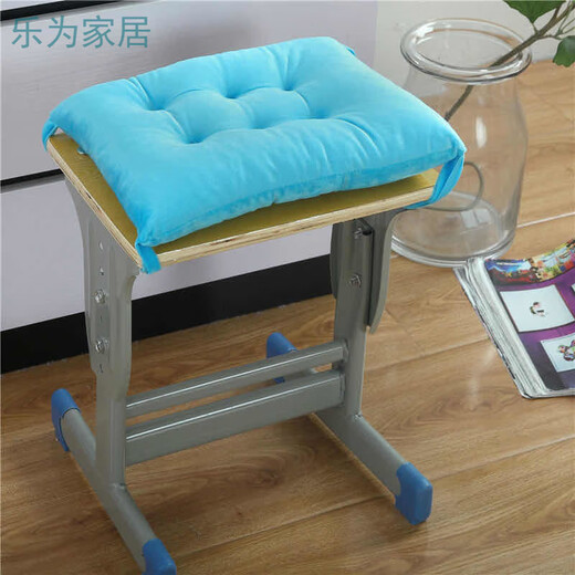 Qiaorui plush cushion winter office dining chair cushion thickened and warm electric student classroom bench rectangular chair butt cushion coffee 35*24 (thickness 5 cm)