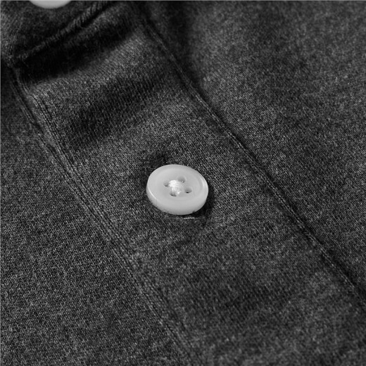 Giordano POLO shirt men's Polo solid color cotton long-sleeved casual POLO0101077904 dark gray medium size