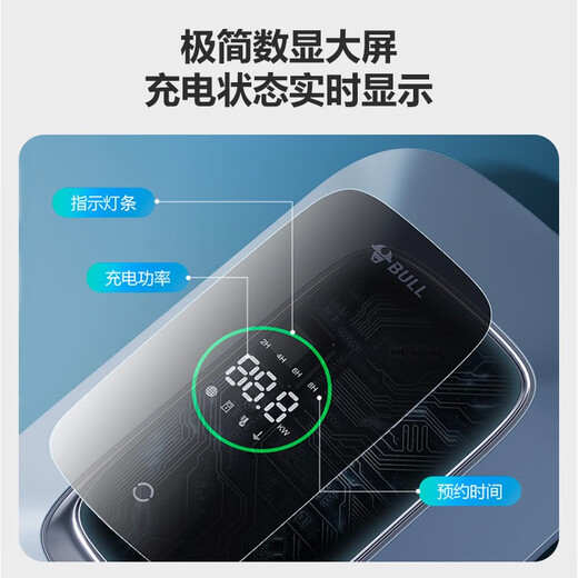 The Bull charging pile is suitable for Huawei Wenjie m7/m5/m9/m8 Zhijie/R7/S7 Xiangjie S9 Zunjie s800 Cyrus new energy vehicle 7kW21KW household 220v universal 7KW Enjoy version - with LED large screen, free basic installation