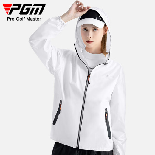 PGM Golfanzug Männer und Frauen Regenmantel Regenfisch Ganzkörperausrüstung und Hosen komplette Kleidung YF688-Weiß xl