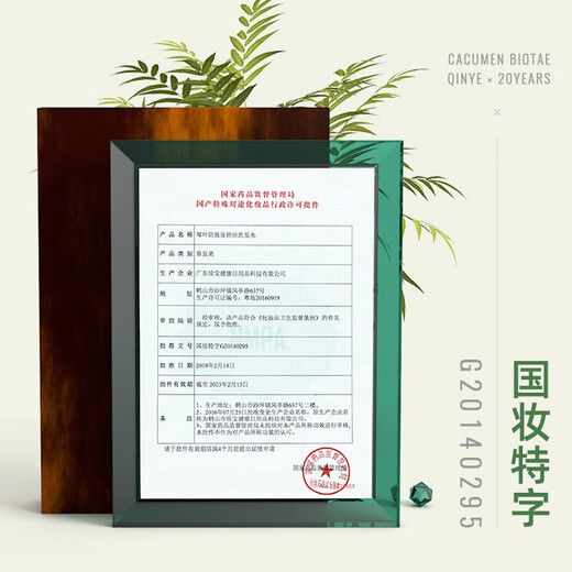 琴叶（Q&Y）侧柏叶生姜洗发水1000ml 经典P104 防脱育发 强根保养 韧发控油