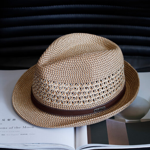 El nuevo verano de Tochino, transpirable y transpirable, sombrero de paja, sombrero de paja, hombres y mujeres, la cabeza del sol, protección solar, la protección del sol, el sombrero de jazz de jazz, el código regular Mhaki Código regular M (55-57.5cm) con cuerda a prueba de viento