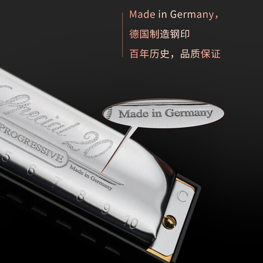 HOHNER sous licence allemande et importée SP20 blues harmonica 10 trous adulte débutant Special20 clé C 10 trous