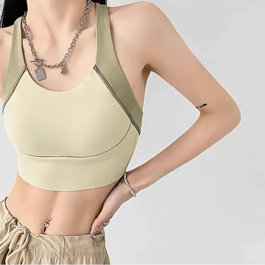 Langsha High-Intensity Sports Bra Women's Shockproof Running All-in-One Fitness Bra Anti-Sagging Beautiful Back Shaping Yoga Vest Purple L Recommendation 110-125Jin Jin equals 0.5kg