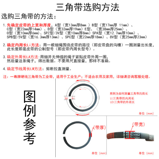 一尊（YZ） O型470-O686一尊牌三角皮带传动带工业皮带橡胶带窄V带三角带 一尊牌O470 硬线