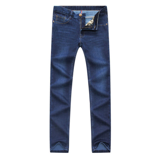 Jeans alemanes Jeans Men's 2022 Spring and Summer Nuevas letras bordadas Paul Business Casual Pants Men's Men's High-Ghin Hombres Pantalones heterosexuales 826 Light Blue Spring y Autumn Thin Style 30
