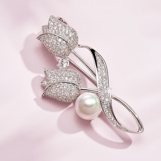 QUAMER brooch high-end exquisite luxury suit women's corsage brooch 2024 new fashion accessories gold