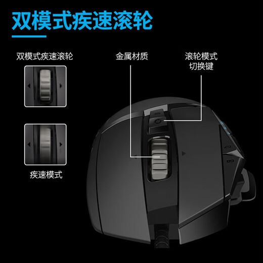罗技（Logitech）K845有线电竞游戏键盘鼠标套装G502hero主宰者 背光全尺寸机械键盘 宏编程鼠标套装LOL吃鸡 K845茶轴+G502 HERO