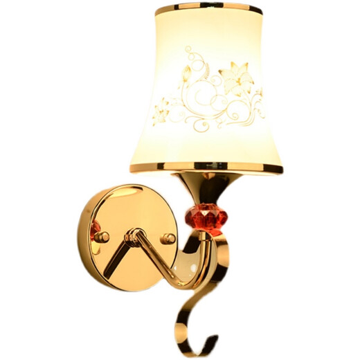 
Bedroom wall light 2021 new master bedroom, a pair of living room background wall staircase aisle modern light luxury crystal bedside lamp 702 double-head warm light one piece
