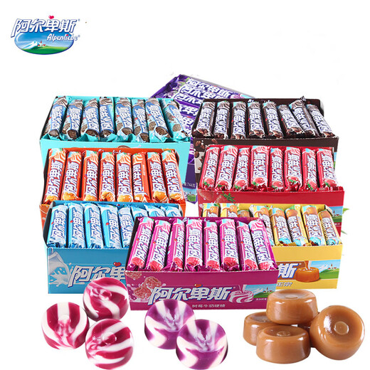 
Alpine milk hard candy 31g strips, extra thick milk candy, fondant fruit candy, inflatable candy wedding candy, strips [Osmanthus yogurt flavor] 693g