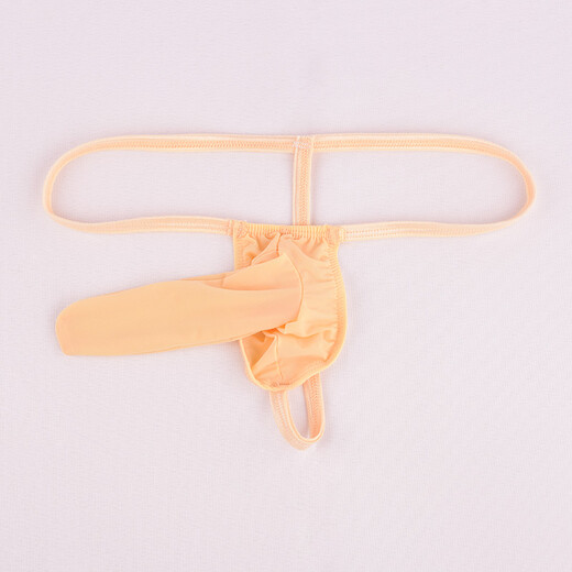 Ye Zimei men's sexy underwear ultra-thin transparent ice ribbon set thong men's T-pants men's see-through sexy underwear 4058 flesh color one size fits all closed mouth