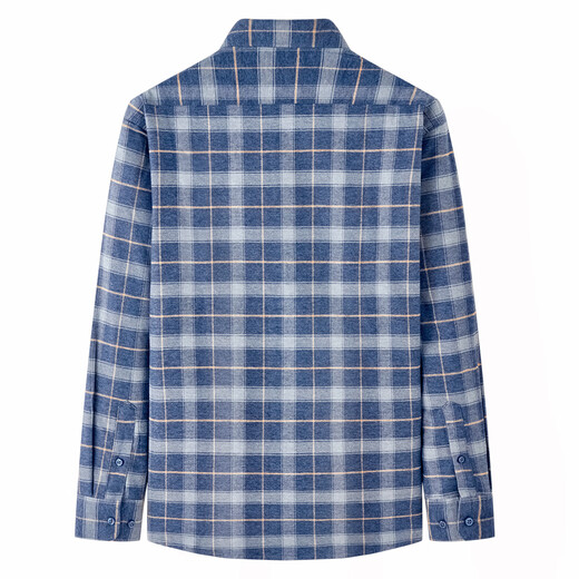 Shanshan velvet warm shirt pure cotton brushed men's long-sleeved warm anti-wrinkle easy care skin-friendly soft top