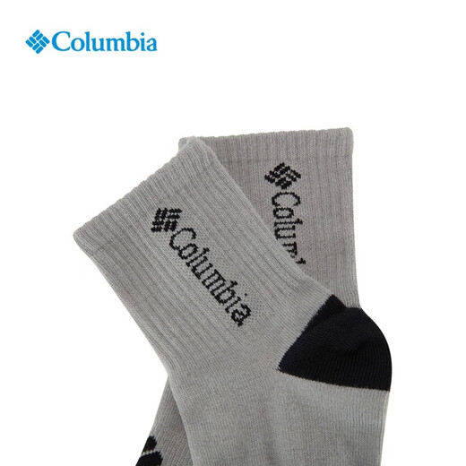 Columbia哥伦比亚户外袜春夏男子舒适透气一对装活力休闲运动袜RCS841 090 L