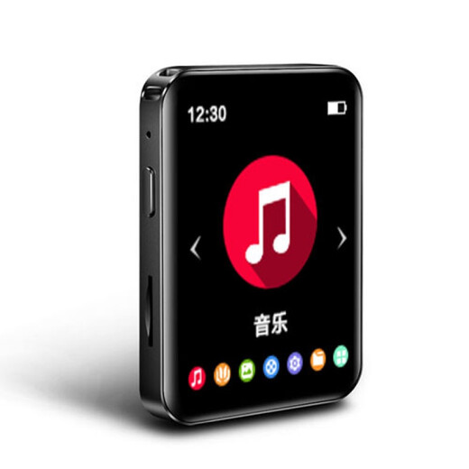 BENJIE Gruida T8 Full Screen MP3 Walkman Student Edition Bluetooth MP4 Player P5 Small Portable P6 Black No Memory Button Bluetooth Version