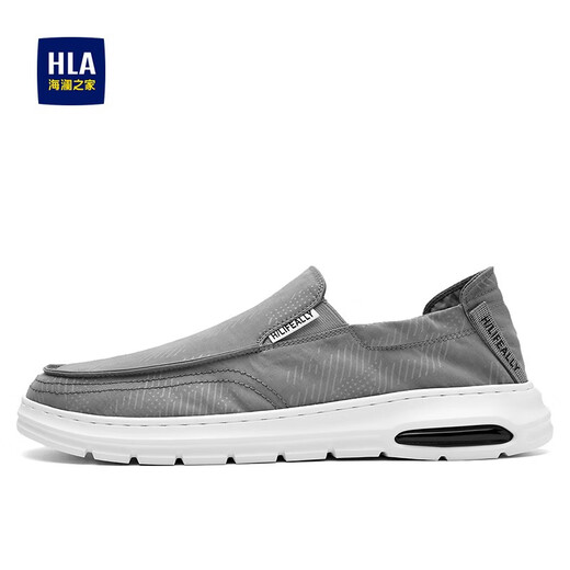 HAILAN HOME (HLA) Chaussures de toile décontractées pour hommes Chaussures légères à la mode à la mode et à la vanneuse chinoise) Gray 40