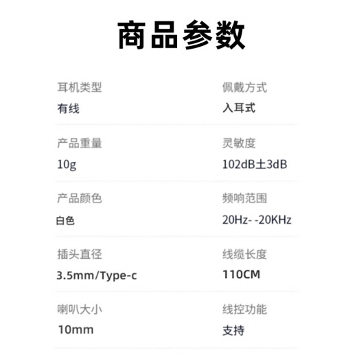 Auriculares La calidad de sonido de alto sonido de la boca redonda/tipo-c Huaqiangbei es adecuada para el vivo Huawei Oppo Xiaomi Huawei Auriculares de control de línea de teléfono móvil Tipo-C Flat-Bouth-Model-CAN CAN/Tune Tune
