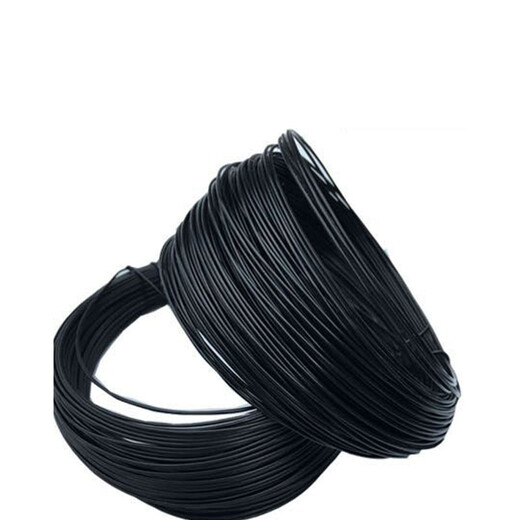 Bingyu BY-30251 Plastic coated iron wire binding wire Optical cable communication strap Black round iron core 0.7mm outer diameter 1.3 (70m)