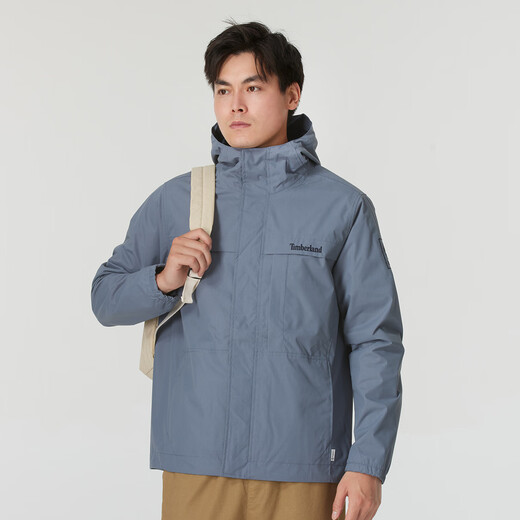 
Timberland official jacket men's spring and autumn light windproof waterproof hooded jacket outdoor casual sportswear mountaineering jacket A695W073/medium blue (photo released 10) M (175/100A)