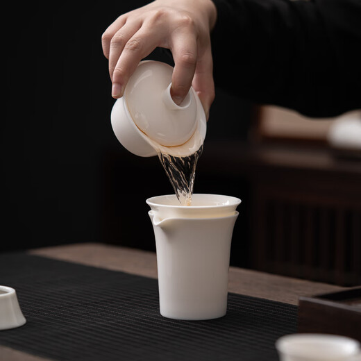 SUSHI CERAMICS Mutton Fat Jade Porcelain Rongguang Sancai Bowl Gift Box Set 140ML